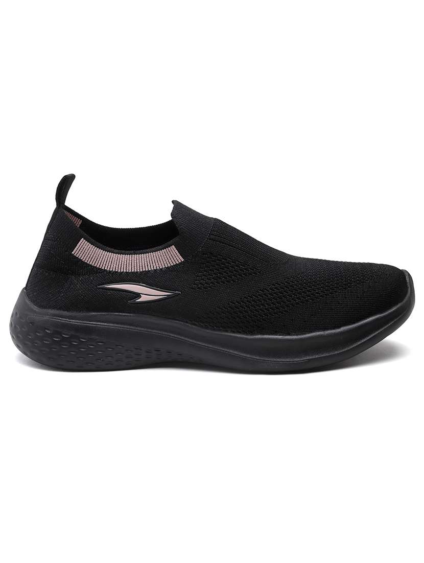 men black solid sports shoe - 21371398 -  Standard Image - 2