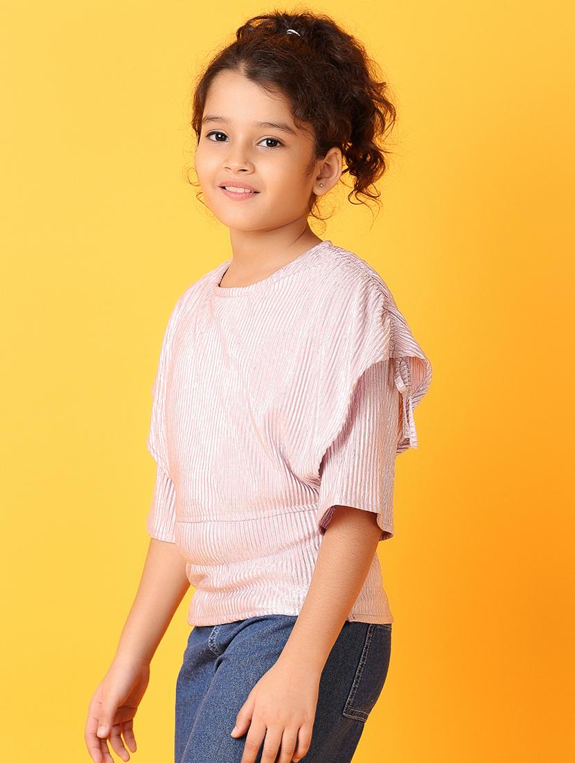 gilrs solid short sleeves top - 21371962 - Standard Image - 2