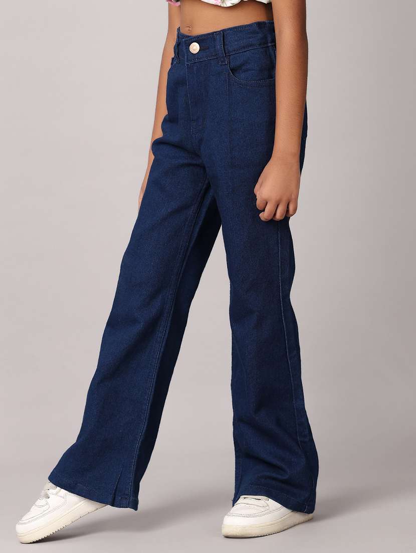 girls solid bootcut jeans - 21371991 - Standard Image - 2