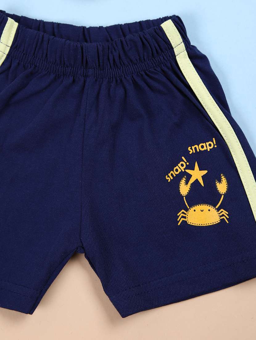boys yellow graphic printed shorts set - 21372028 -  Standard Image - 2
