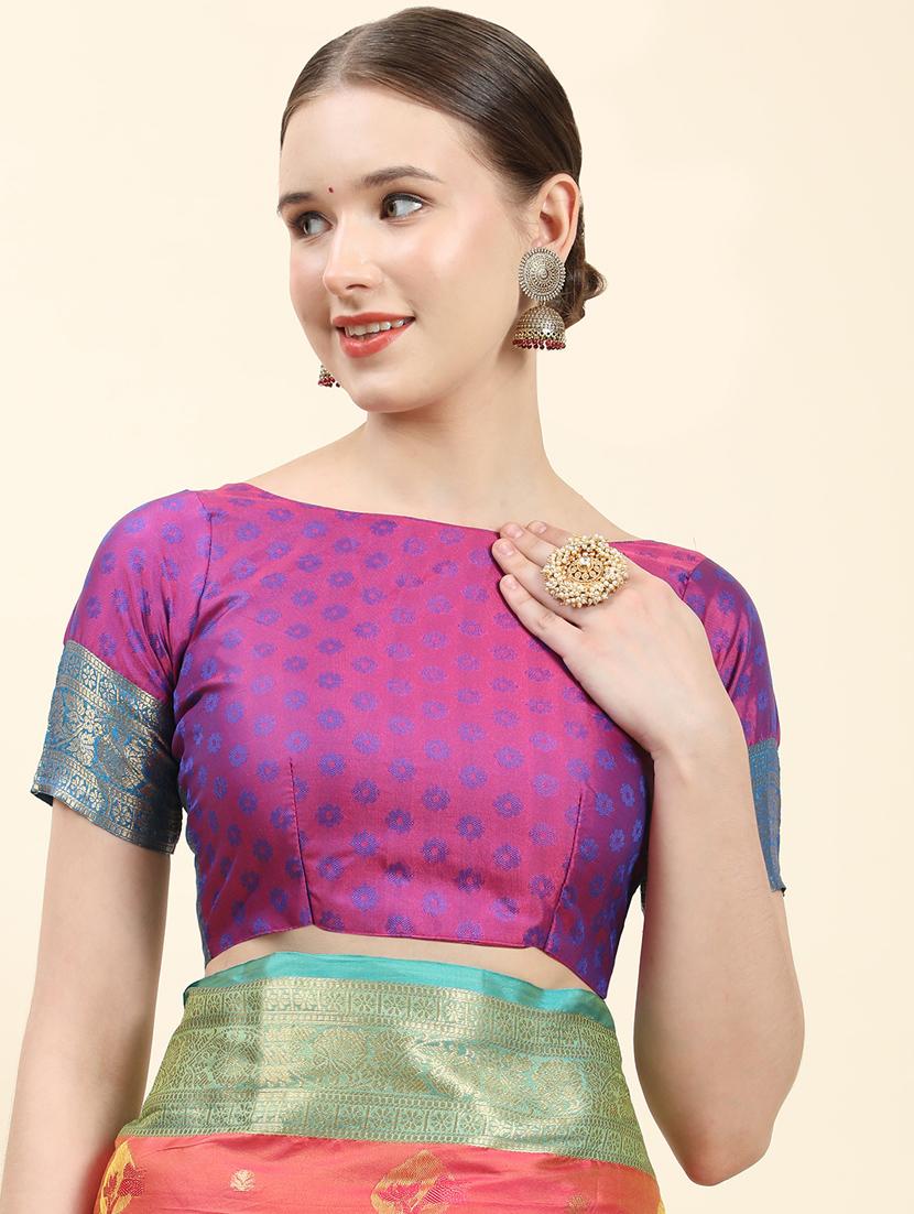 women self design kanjivaram saree with blouse - 21372348 - Standard Image - 2