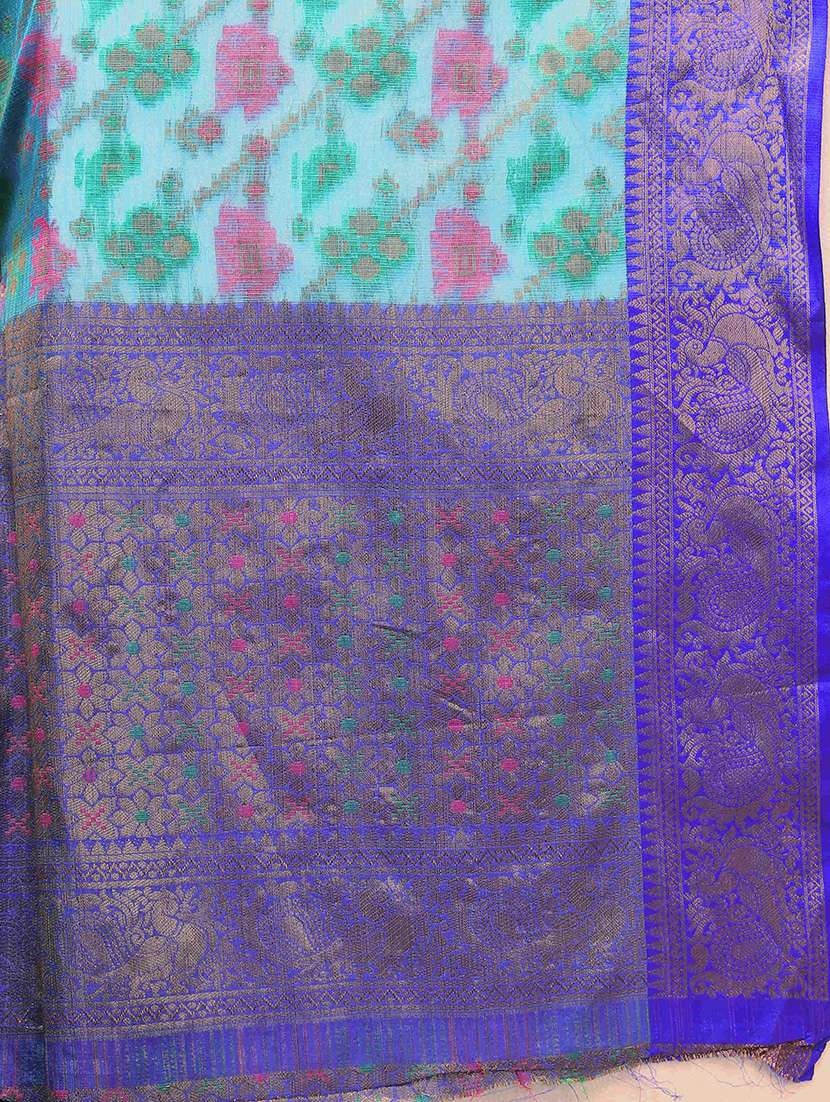 women self design bordered saree with blouse - 21372370 - Standard Image - 2