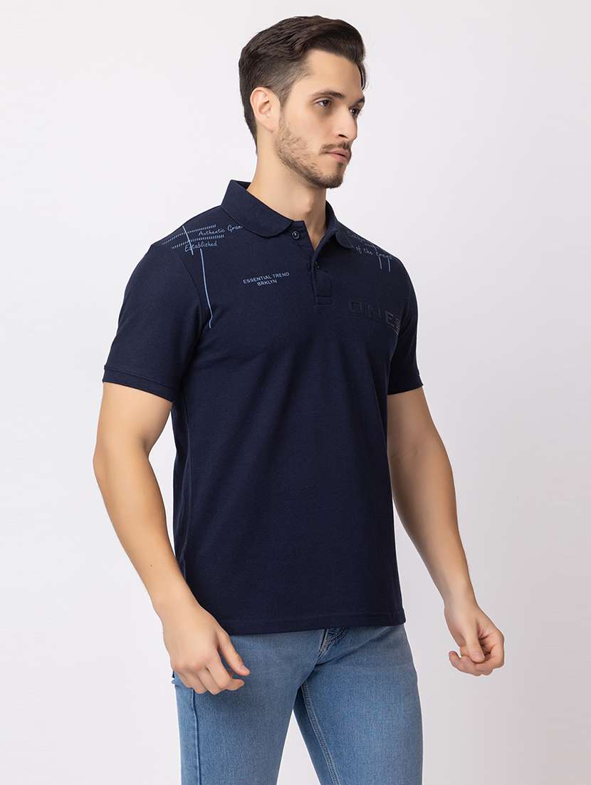 men short sleeve chest printed t-shirt - 21374168 - Standard Image - 2
