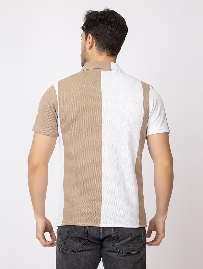 men color block short sleeves casual shirt - 21374415 - Standard Image - 2