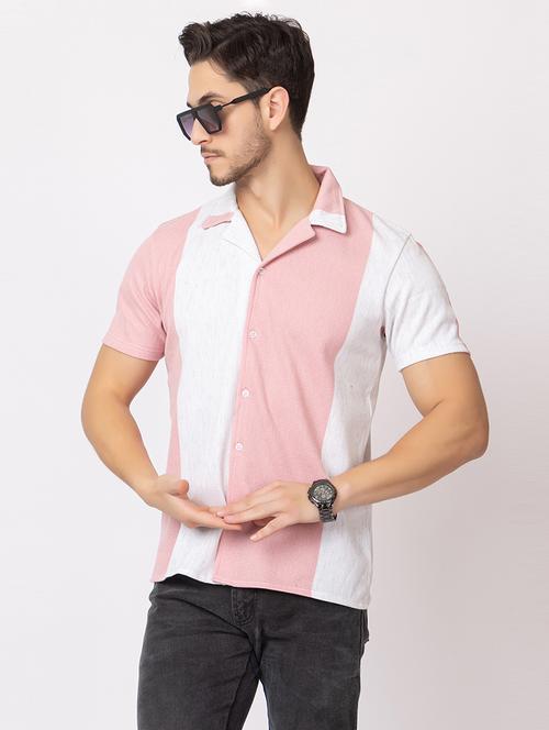 men color block short sleeves casual shirt - 21374422 -  Standard Image - 0