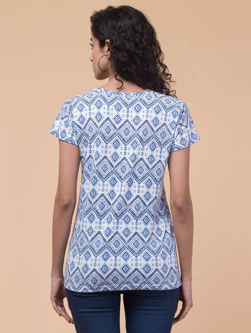 women printed multi colored combo t-shirt - 21374431 - Standard Image - 2