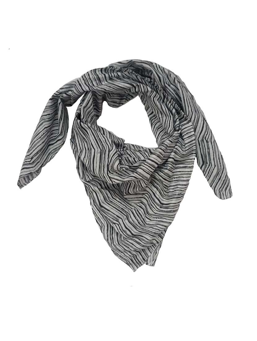 women printed cotton scarf - 21374499 -  Standard Image - 2