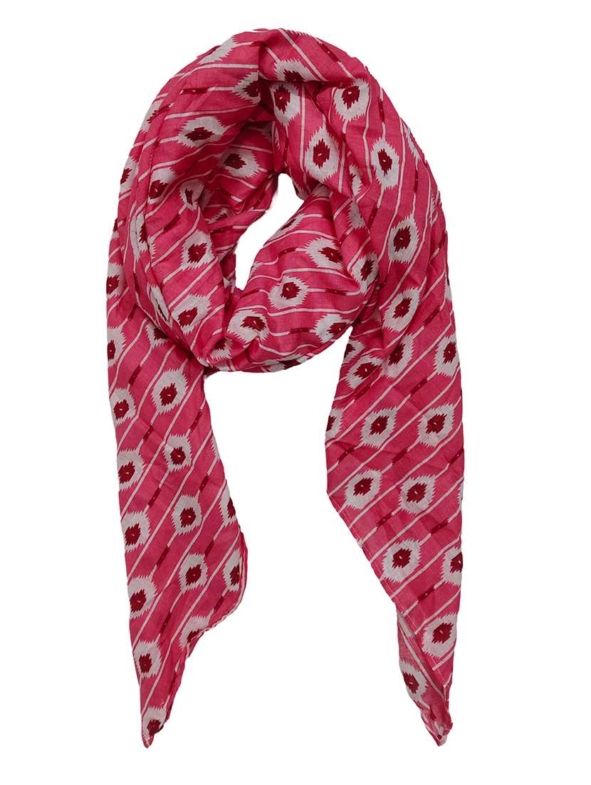 women printed cotton scarf - 21374503 -  Standard Image - 2
