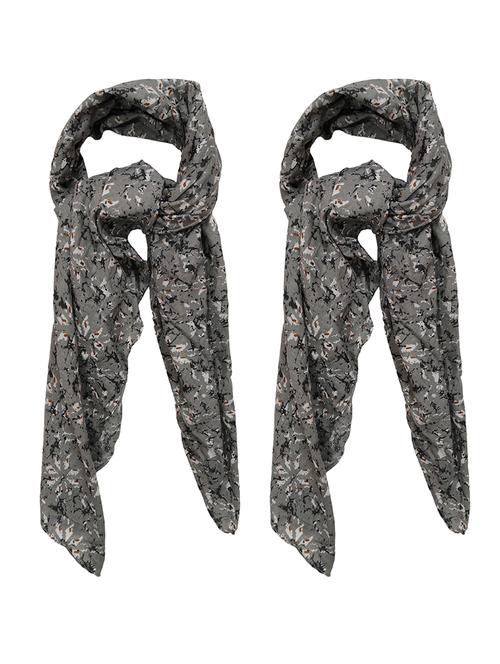 women pack of 2 printed scarves - 21374510 - Standard Image - 0