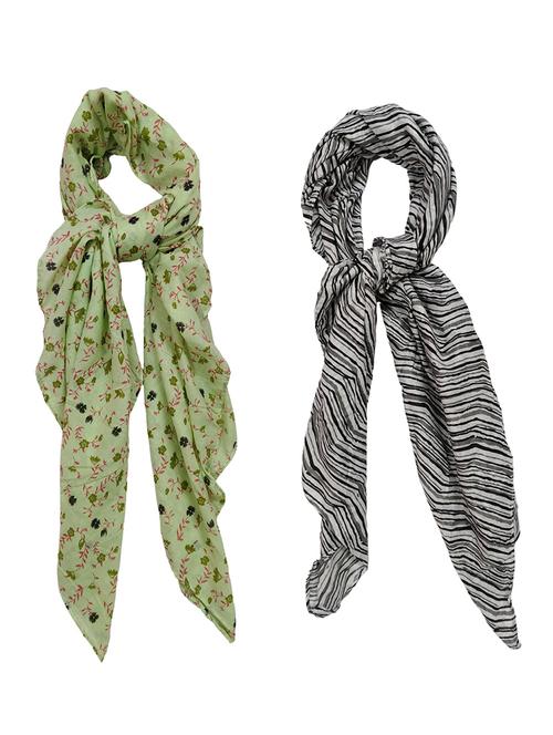 women pack of 2 printed scarves  - 21374512 -  Standard Image - 0
