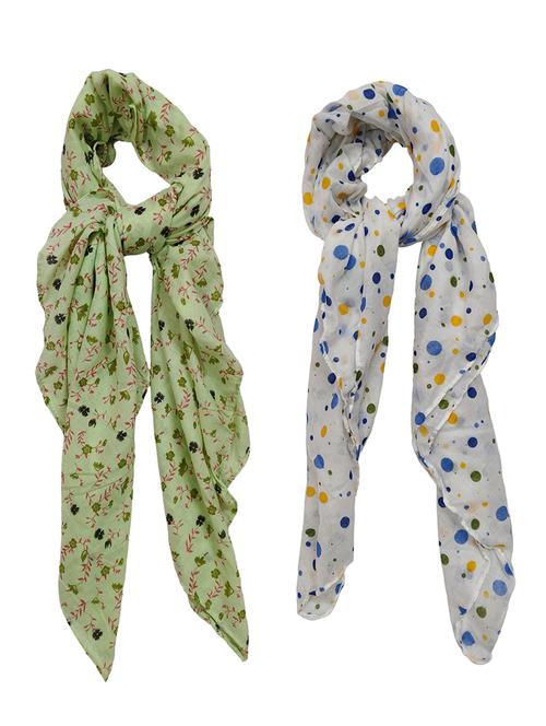 women pack of 2 printed scarves - 21374513 - Standard Image - 0