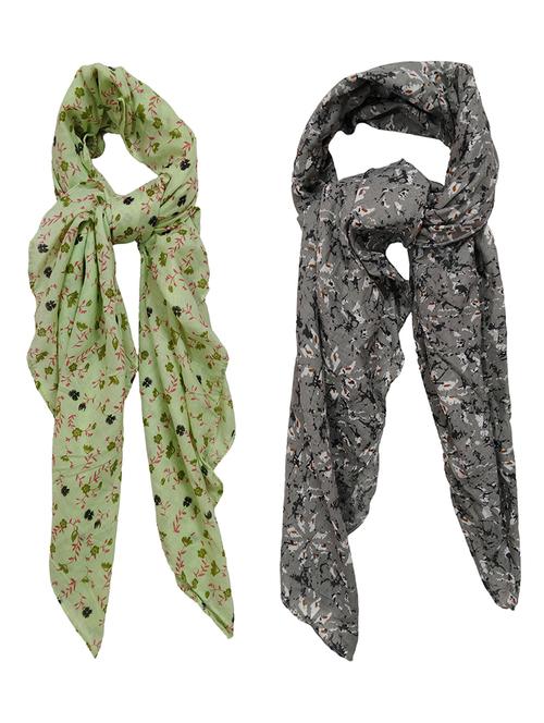 women pack of 2 printed scarves  - 21374516 -  Standard Image - 0