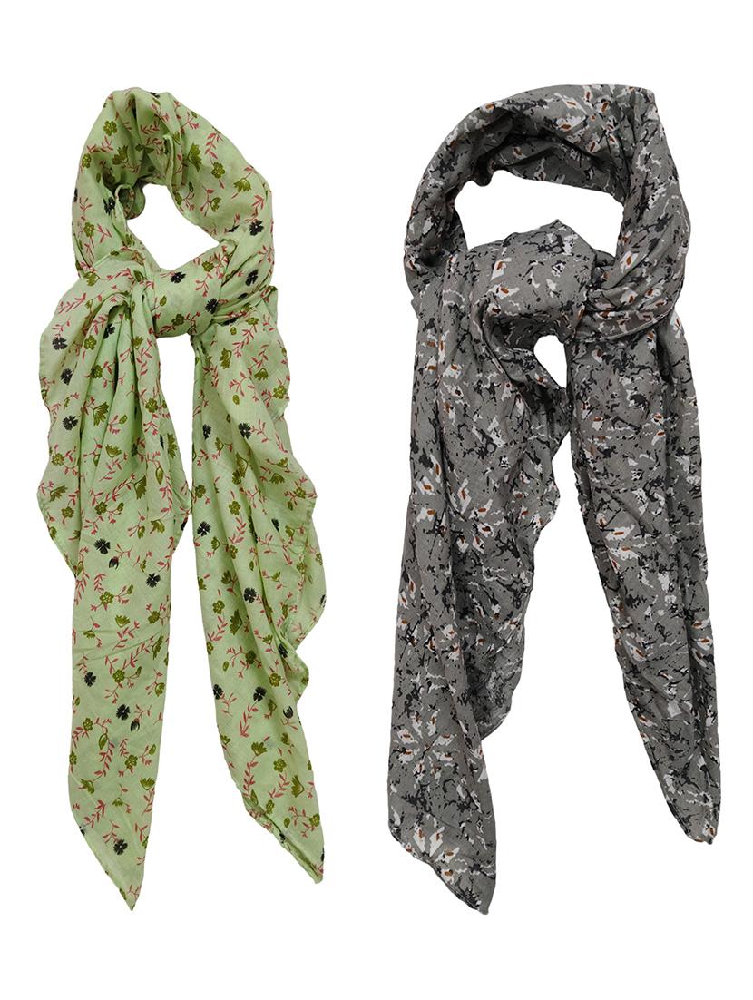 women pack of 2 printed scarves  - 21374516 -  Zoom Image - 0