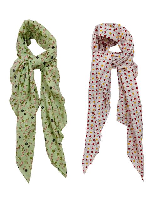 women pack of 2 printed scarves - 21374517 - Standard Image - 0
