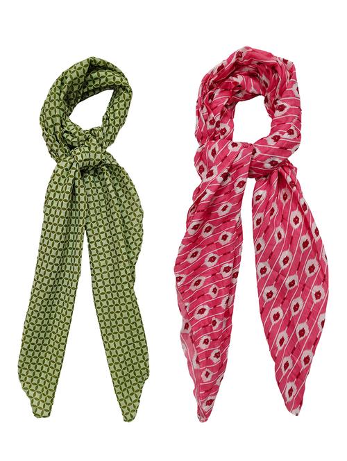 women pack of 2 printed scarves  - 21374523 -  Standard Image - 0