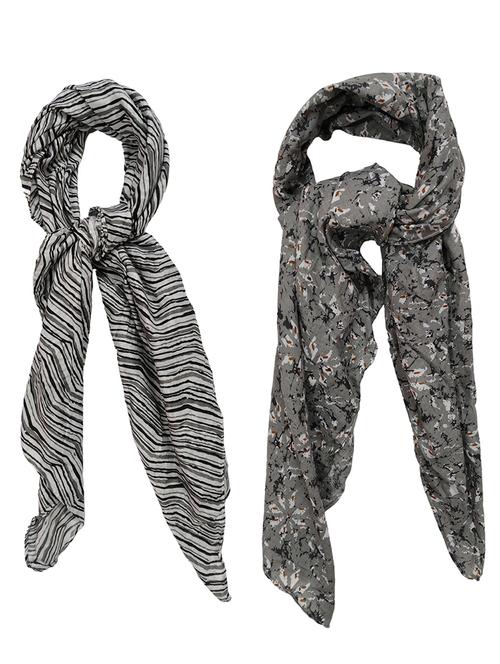 women pack of 2 printed scarves - 21374532 - Standard Image - 0
