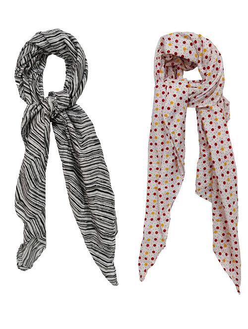 women pack of 2 printed scarves  - 21374533 -  Standard Image - 0