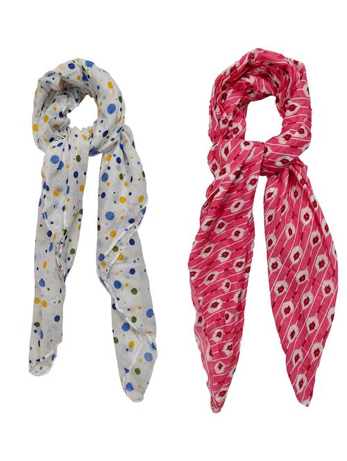 women pack of 2 printed scarves  - 21374537 -  Standard Image - 0