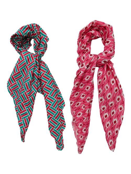 pack of 2 printed scarves - 21374547 - Standard Image - 0