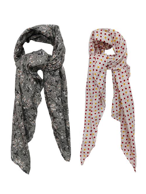 pack of 2 printed scarves - 21374548 - Standard Image - 0
