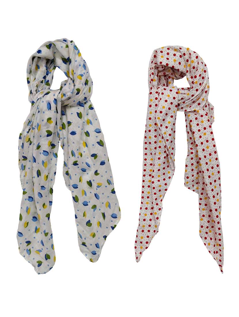 pack of 2 printed scarves