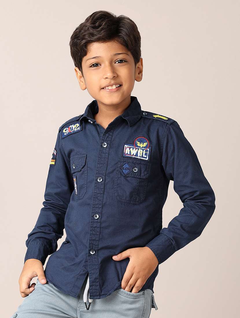 boys printed collared shirt - 21374727 -  Standard Image - 2