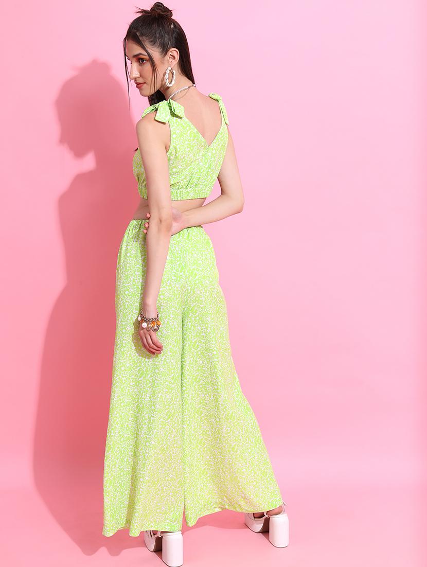 women printed top and palazzo co-ord set - 21374912 - Standard Image - 2