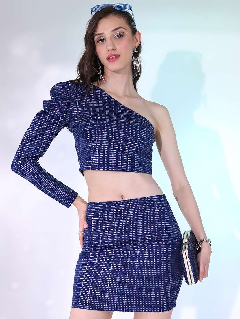 women printed top and skirt co-ord set