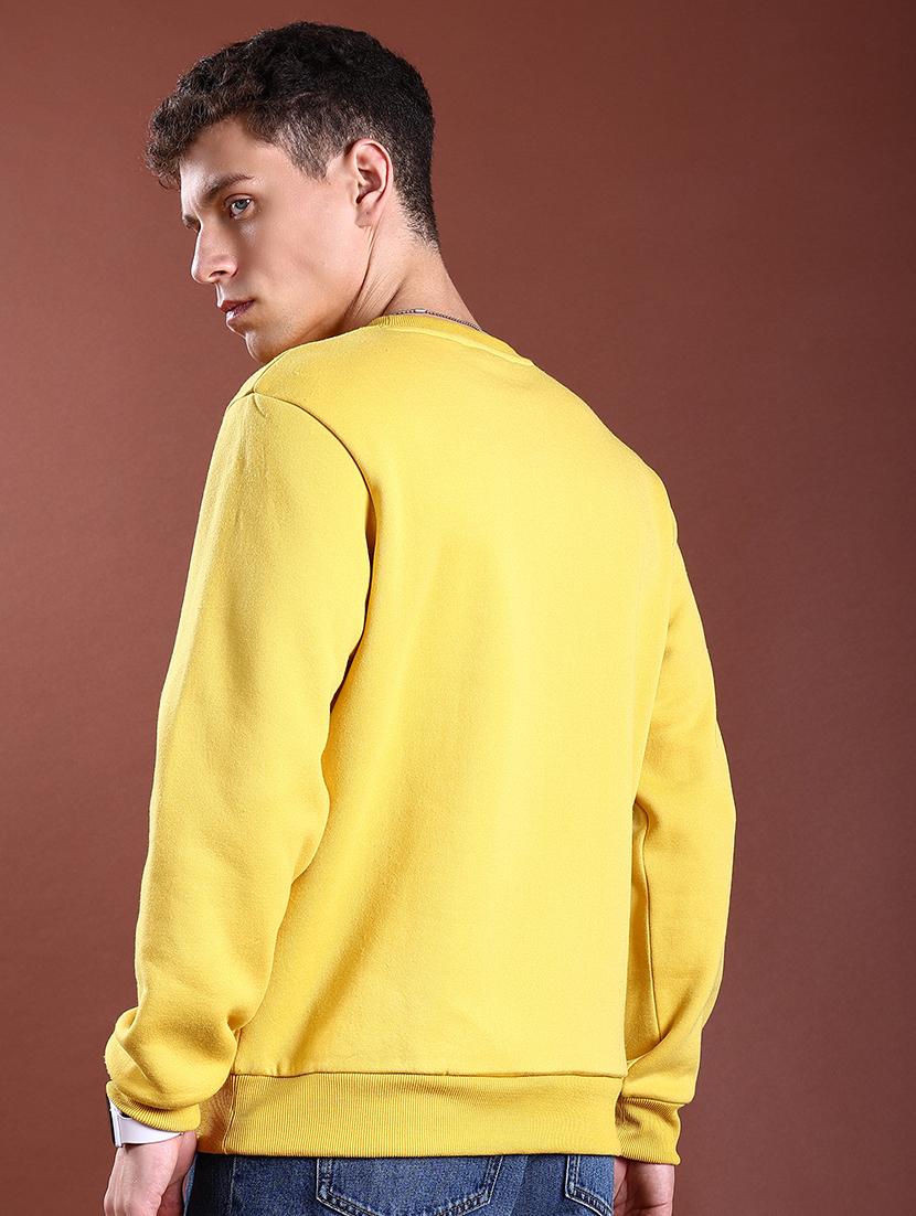 men solid round neck sweatshirt - 21374985 - Standard Image - 2