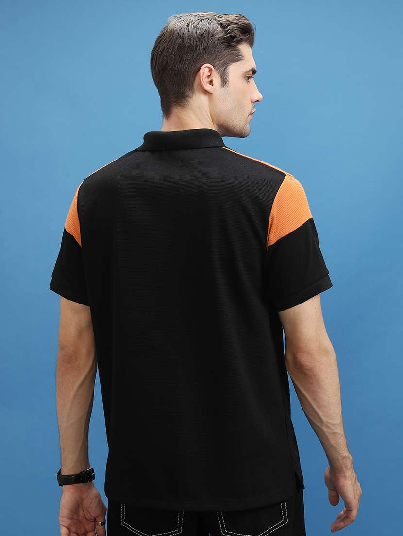 men color block polo t-shirt - 21375063 -  Standard Image - 2