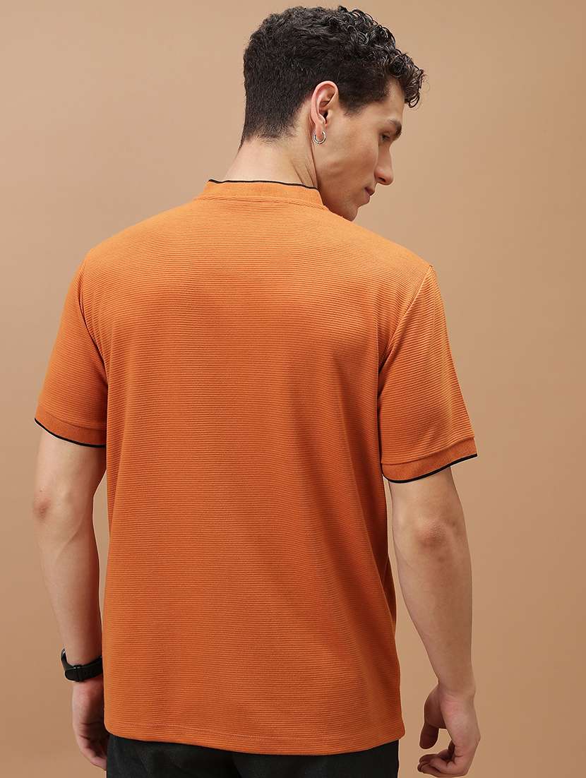 men plain short sleeve polo t-shirt - 21375077 -  Standard Image - 2