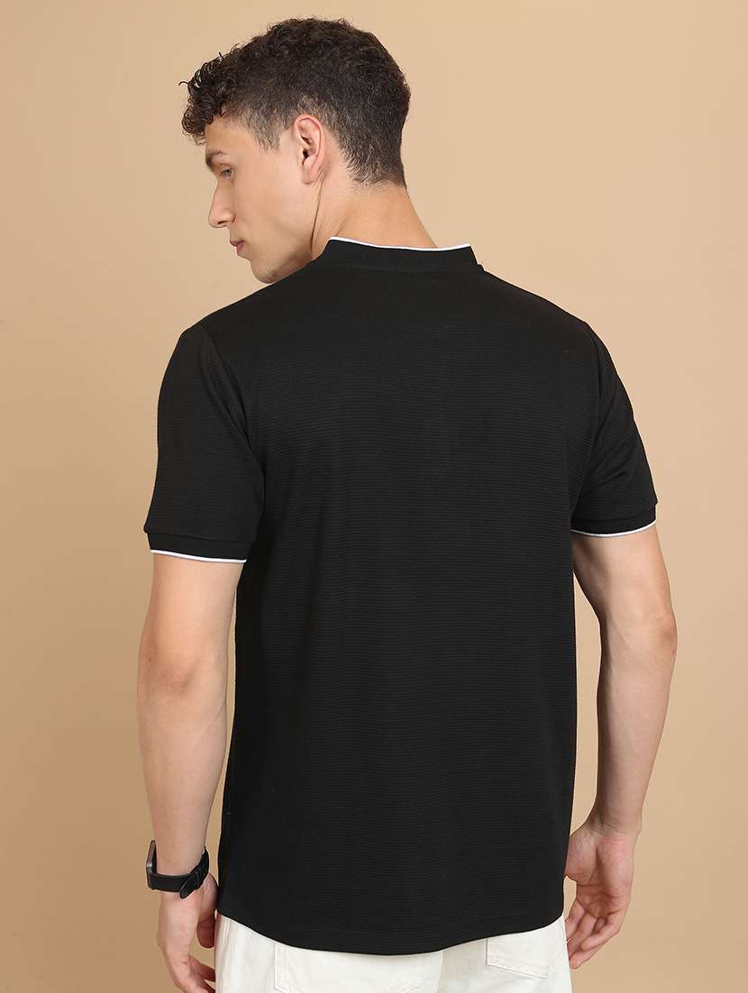 men plain short sleeve polo t-shirt - 21375080 -  Standard Image - 2