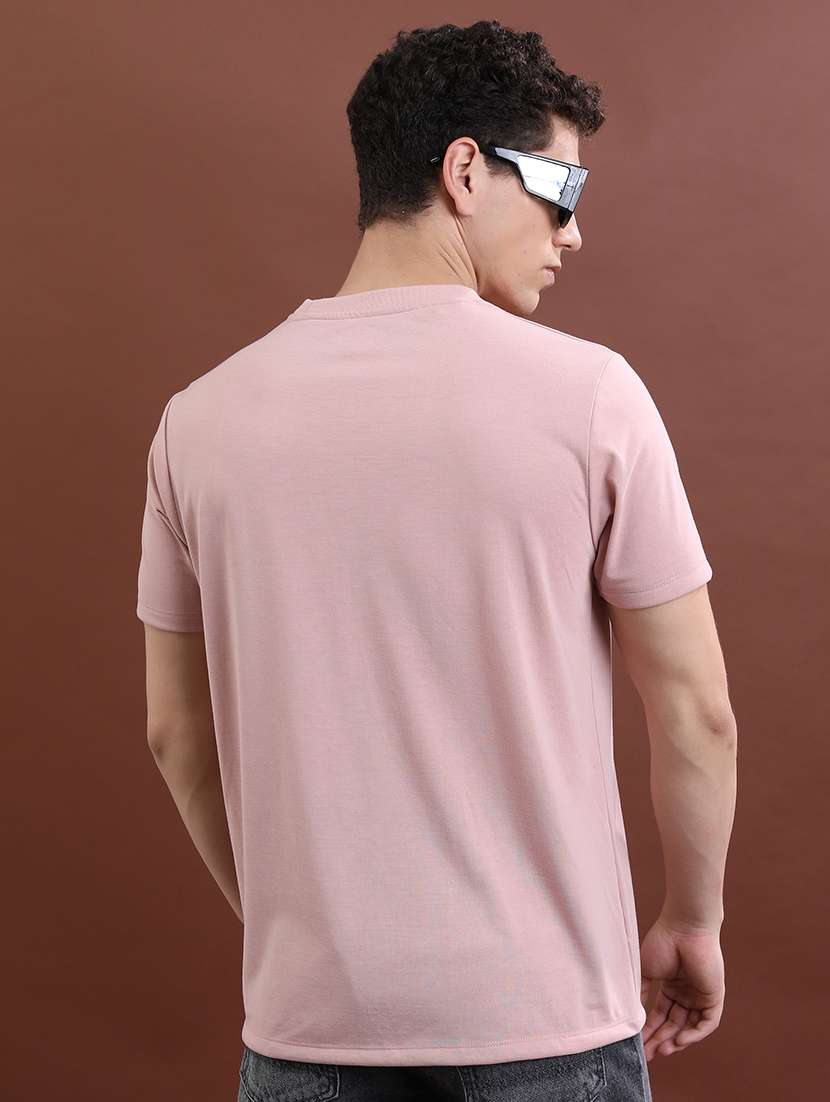 men front print round neck t-shirt - 21375146 -  Standard Image - 2