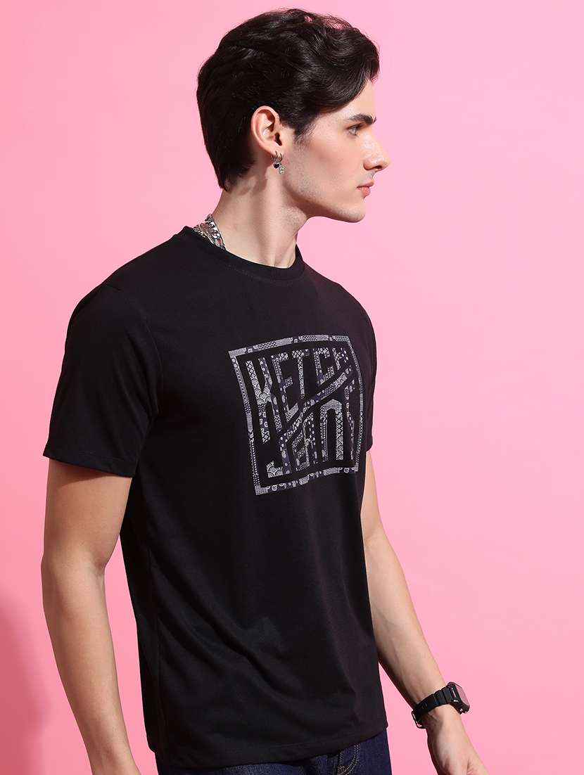 men printed round neck t-shirt - 21375149 -  Standard Image - 2