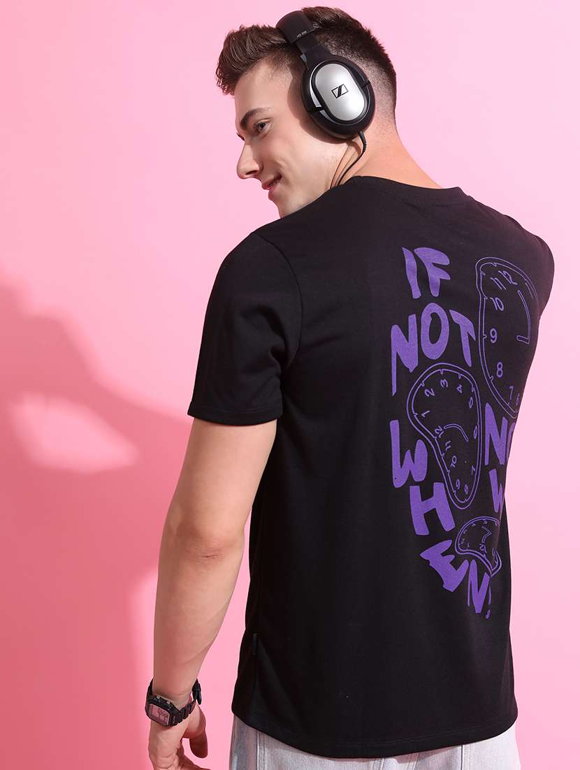 men front & back print round neck t-shirt - 21375164 -  Standard Image - 2