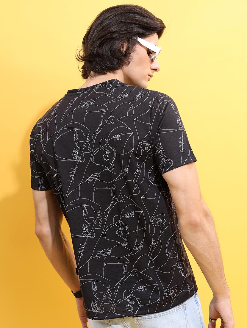 men printed round neck t-shirt - 21375188 - Standard Image - 2