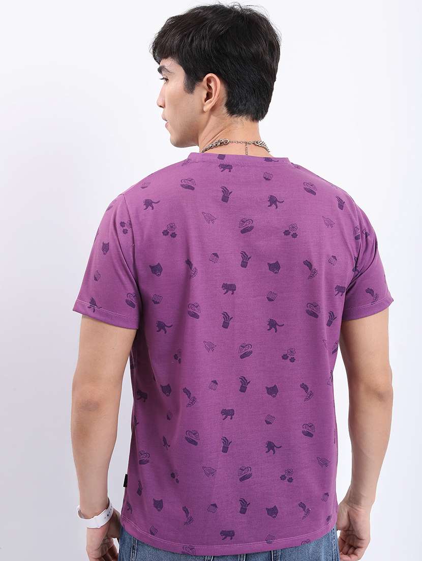 men printed round neck t-shirt - 21375196 -  Standard Image - 2