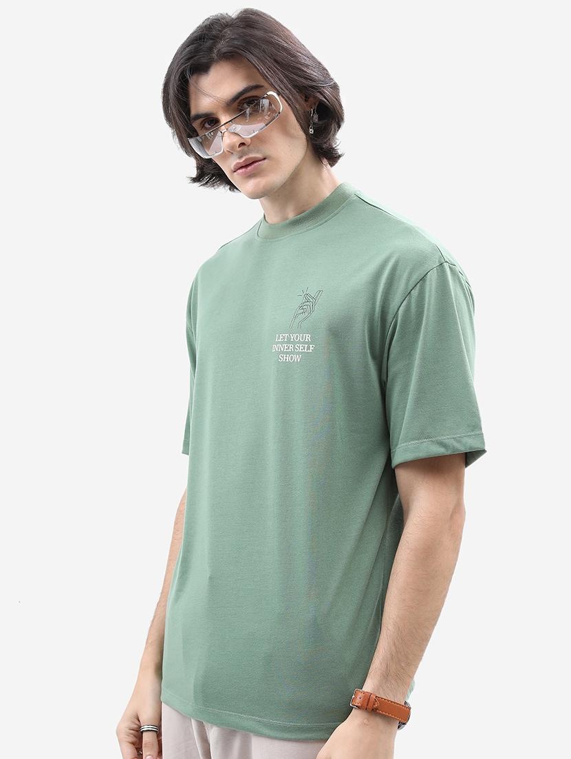 men round neck back print t-shirt - 21375207 - Standard Image - 2