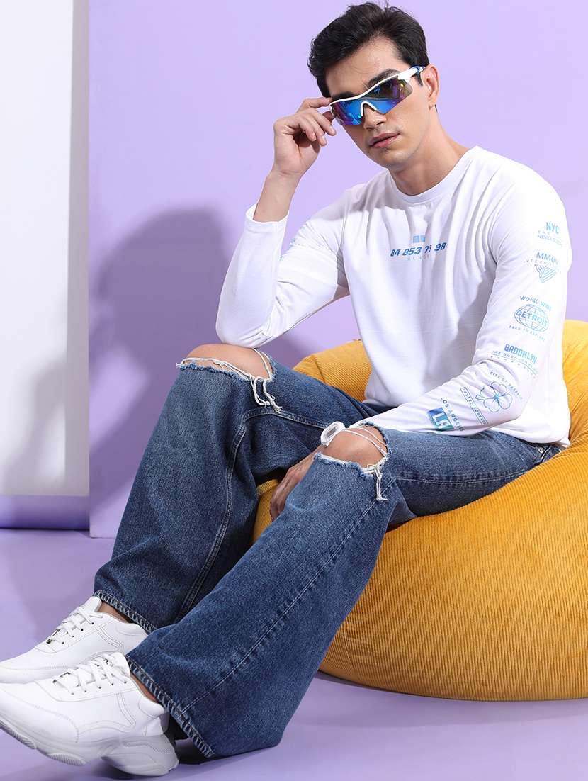 men round neck long sleeve t-shirt - 21375233 -  Standard Image - 2