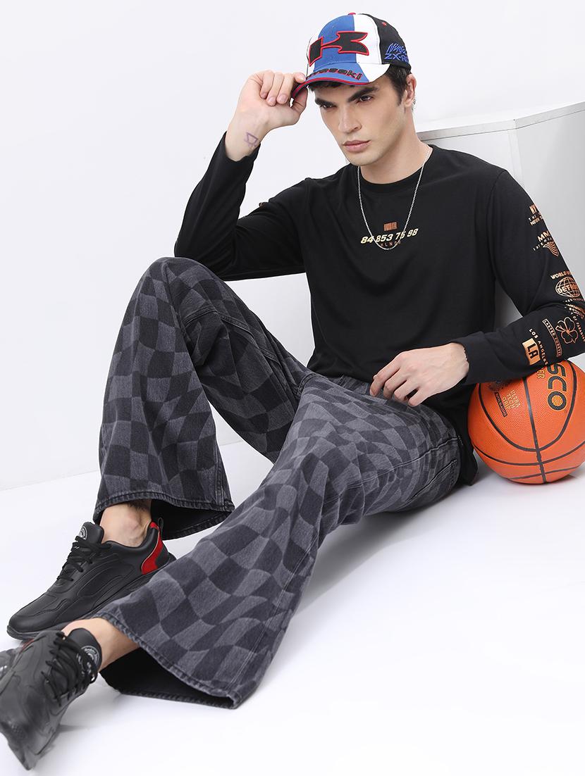 men placement print cotton t-shirt - 21375234 - Standard Image - 2