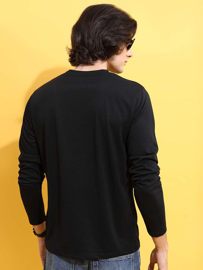 men front print cotton t-shirt - 21375236 -  Standard Image - 2