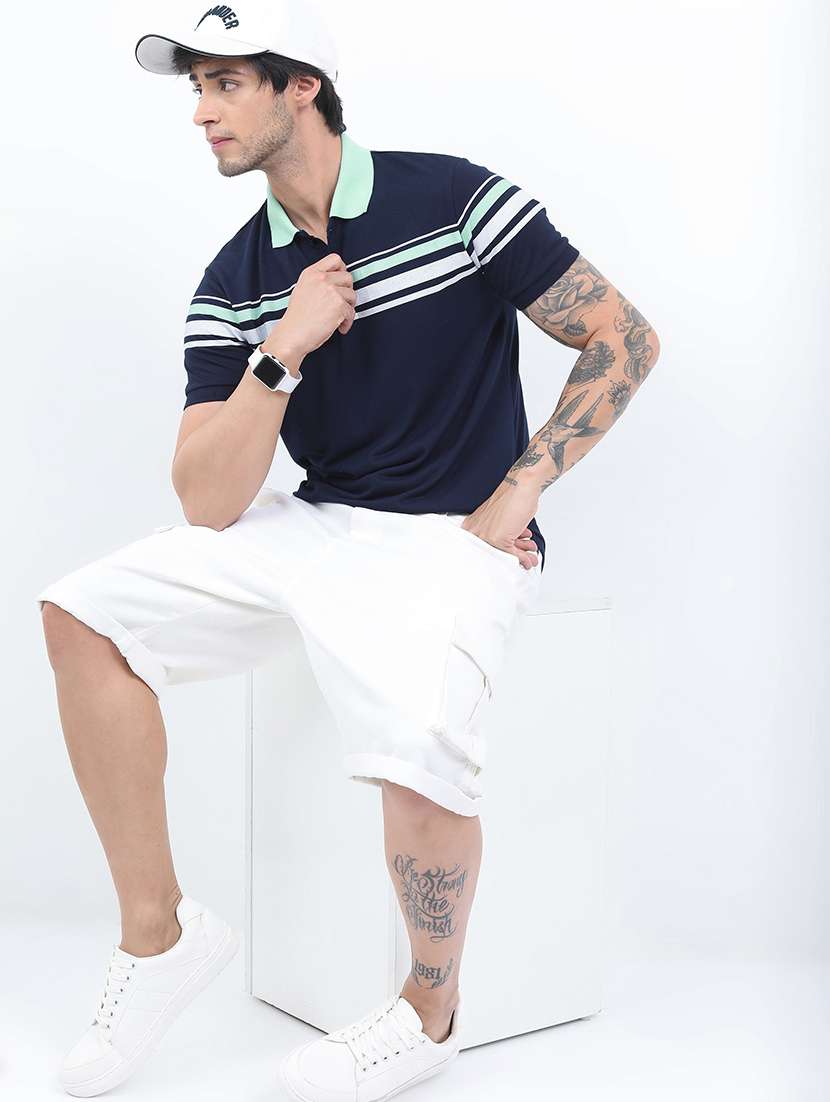 men striped polo t-shirt - 21375291 -  Standard Image - 2