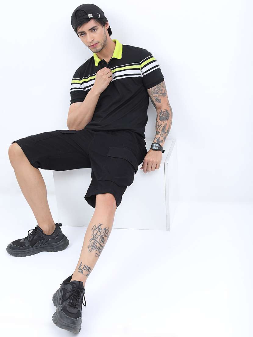 men striped polo t-shirt - 21375292 - Standard Image - 2