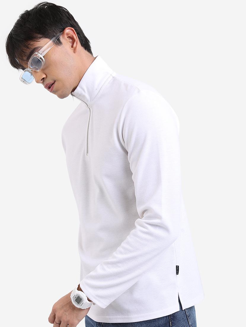 men solid high neck t-shirt - 21375316 - Zoom Image - 0
