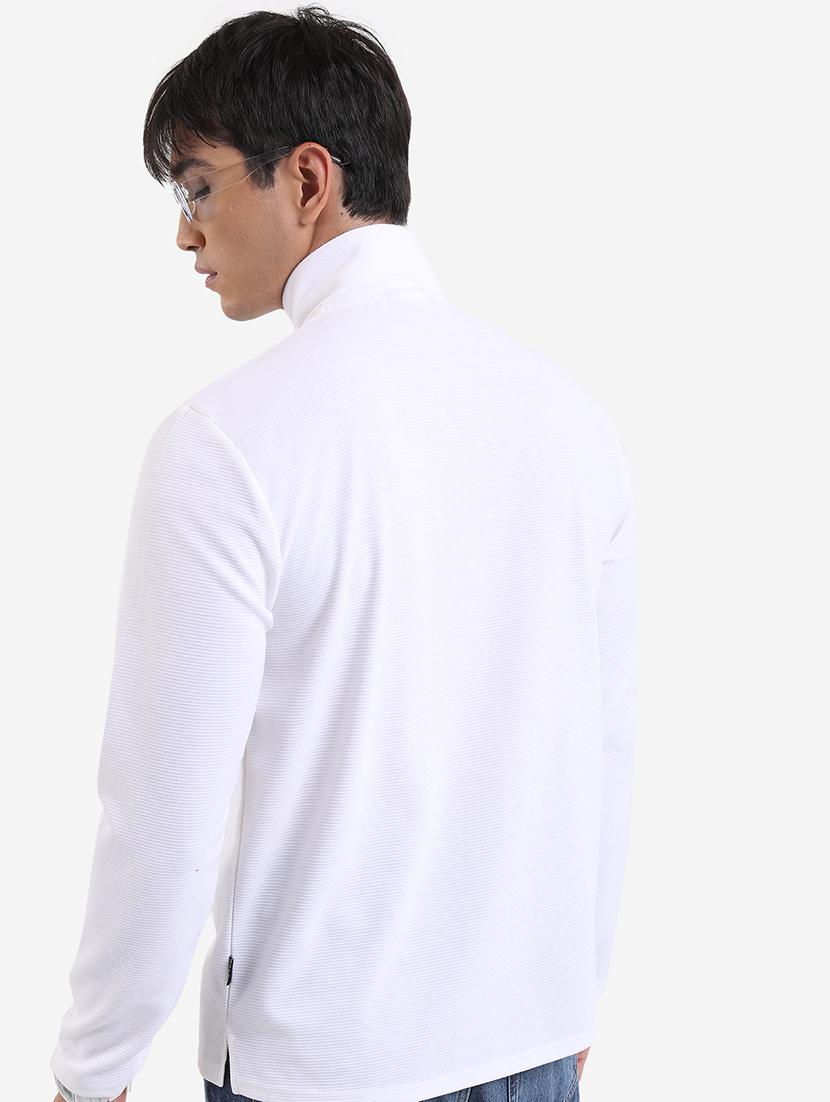 men solid high neck t-shirt - 21375316 - Standard Image - 2