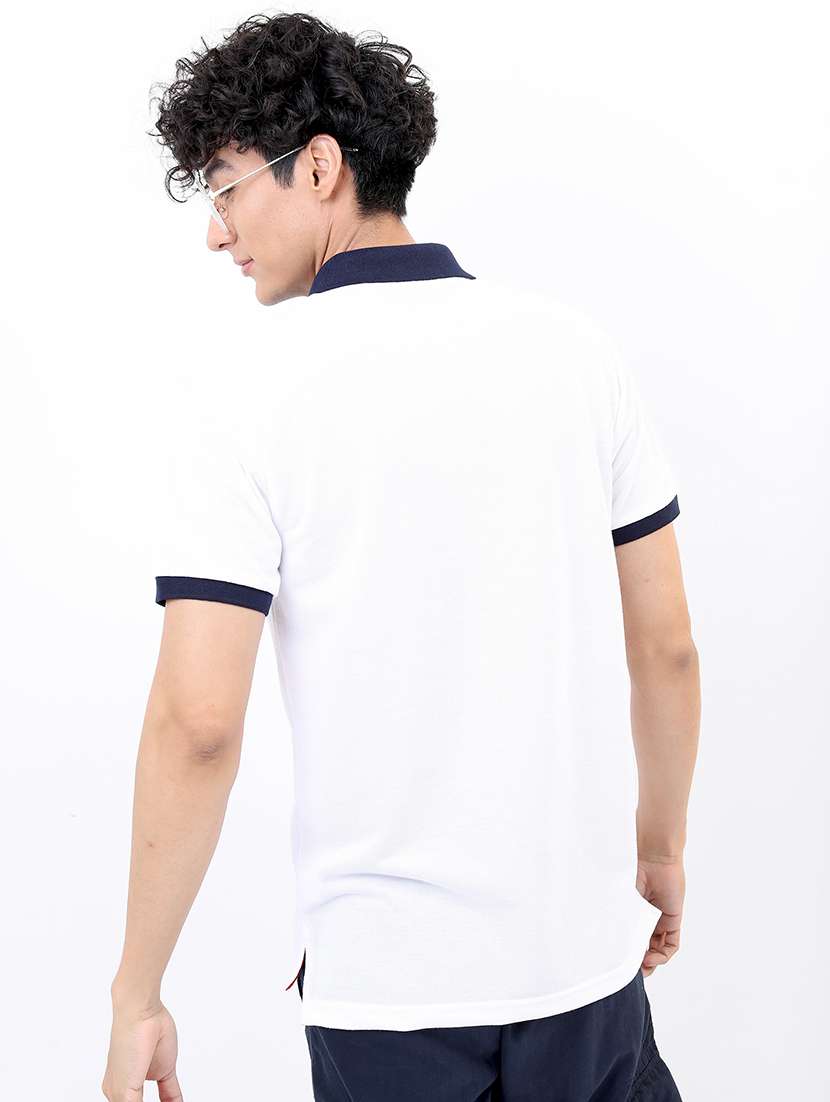 men solid short sleeve polo t-shirt - 21375342 -  Standard Image - 2