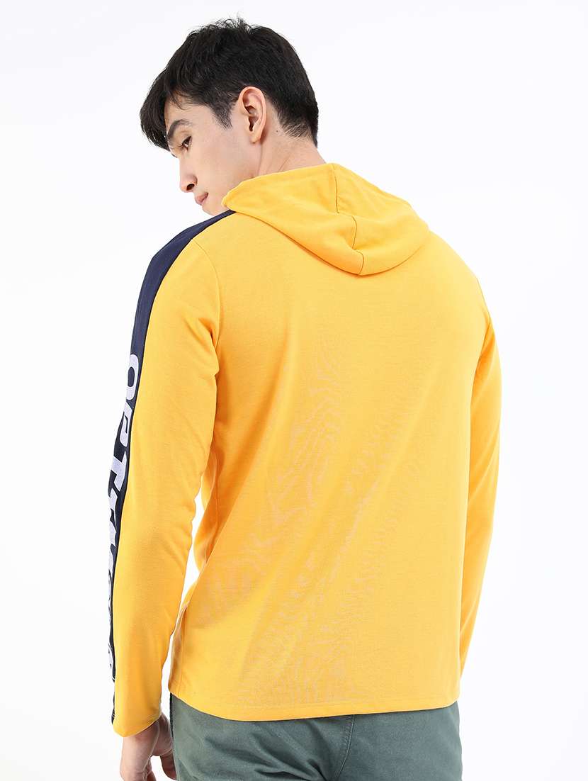 men hooded neck long sleeve t-shirt - 21375386 -  Standard Image - 2