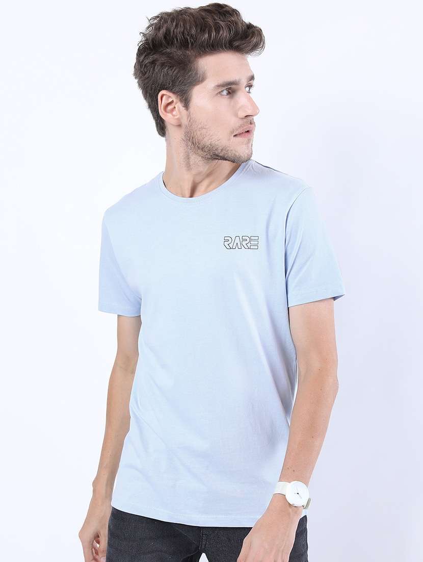 men round neck back print t-shirt - 21375409 -  Standard Image - 2