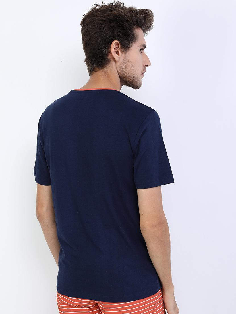 men front print cotton t-shirt - 21375410 - Standard Image - 2