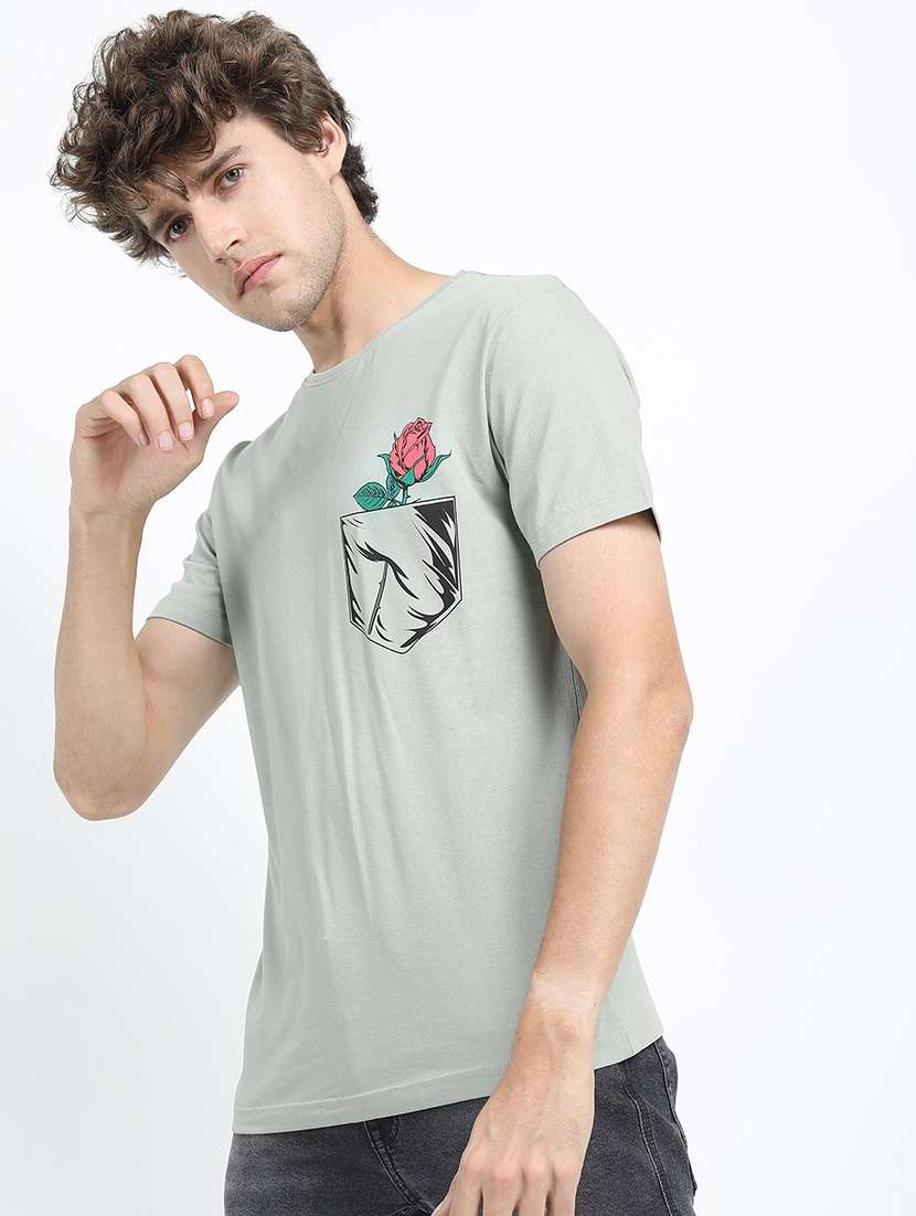 men back print cotton t-shirt - 21375422 -  Standard Image - 2